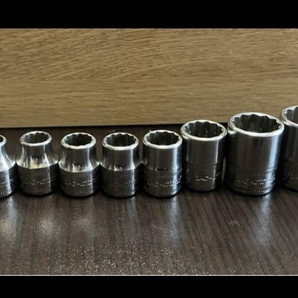 Snap-on スナップオン 3/8 ソケット セット 5.5 7 8 9 10 11 12 14 17 19 22mm ソケットまとめ売りの画像2