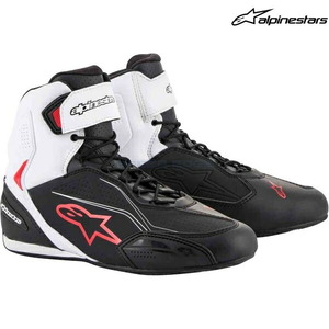 alpinestars (アルパインスターズ) バイクシューズ ブラック/ホワイト/レッド 9.5/27.0cm FASTER3 (ファスター3) シューズ