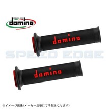 在庫あり domino ドミノ A01041C4240 グリップ レースタイプ ブラックXレッド_画像1