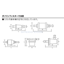 在庫あり KIJIMA キジマ 105-225 ガソリンフィルター L型 マグネットIN ホース内径8mm用_画像3