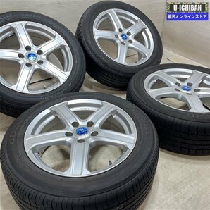 ジューク クラウン カムリ マークX 等 INVERNO 7-17+48 5H114.3 ヨコハマ ｄB E70A 215/55R17 17インチ 4本セット 009kの画像6