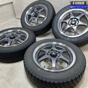 ハスラー 等 S-HOLD 5-14+42 4H100 グッドイヤー アイスナビ6 165/65R14 14インチ スタッドレス 4本セット 009の画像6