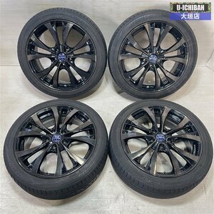 80系/70系 ヴォクシー ノア MAZDA3 等 PREMIX 7-18+47 5H114.3 ダンロップ ルマンⅤ 215/45R18 2022年製 18インチ 4本セット 002R