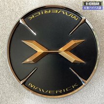 中古 WEDS マーベリック用 センターキャップ センターオーナメント ブラック x ゴールドロゴ 1台分 4個セット 004_画像2