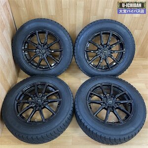 バリ山! スタッドレスセット 205/65R16 GY アイスナビ6 & G.speed 16インチ 6.5J +48 5H 114.3 4本 ヤリスクロス CR-V ティアナ 等 _W004