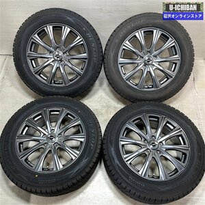 CX-60 T33エクストレイル 等 アクセルファイブ 7.5-18+48 5H114.3 ダンロップ SJ8 235/60R18 18インチ スタッドレス 4本セット 009