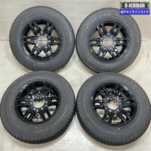 ハイエース 等 RT-6 6-15+33 6H139.7 2021年製 ブリヂストン VL-1 195/80R15 107/105 15インチ スタッドレス 4本セット 009k