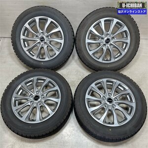 美品! 80系ノア/ヴォクシー 等 バルミナ 6.5-16+48 5H114.3 ブリヂストン 205/60R16 2023年製 16インチ スタッドレス 4本セット 009