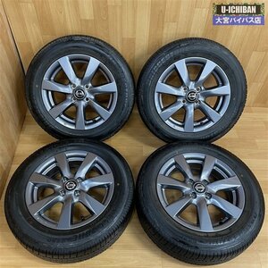 希少! 低走行! 日産 E12 ノート 純正 ブラックアロー 15インチ 5.5J +40 4H 100 & BS B250 185/65R15 88S 4本 ノート キューブ 等 004