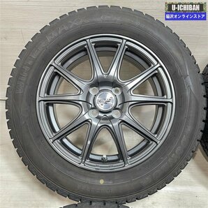 E12ノート K10アクア 等 ファイナルスピード 5.5-15+43 4H100 ダンロップ WM02 185/65R15 15インチ スタッドレス 4本セット 009の画像2