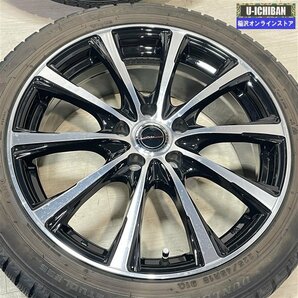 クラウン 等 ロフィーダ XW10 7.5-18+38 5H114.3 ダンロップ WM02 225/45R18 18インチ スタッドレス 4本セット 009の画像2