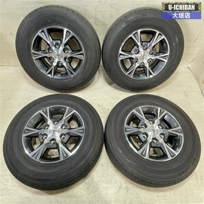 トヨタ ハイエース純正 アルミ 6-15+35 6H139 ブリヂストン エコピア RD613 195/80R15 107/105LT 15インチ 4本セット 002Rの画像1