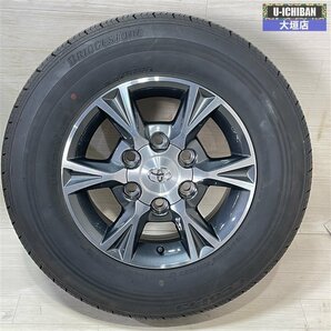 トヨタ ハイエース純正 アルミ 6-15+35 6H139 ブリヂストン エコピア RD613 195/80R15 107/105LT 15インチ 4本セット 002Rの画像2