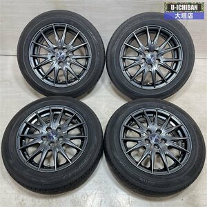 バリ溝 シエンタ 等 VELVA SPORT トヨタ車用 6-15+45 5H100 2022年製 ダンロップ EC202L 185/60R15 15インチ 4本セット 002R