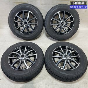 バモス スクラムワゴン 等 Gスピード 4-13+45 4H100 2021年製 ヨコハマ IG60 155/70R13 13インチ スタッドレス 4本セット 009