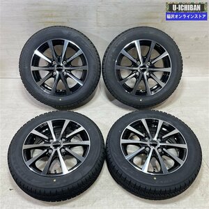 軽 軽自動車 等 ラフィット 4.5-14+45 4H100 2023年製 バリ溝 ブリヂストン VRX2 155/65R14 14インチ スタッドレス 4本セット 009