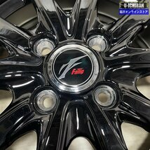 軽 軽自動車 等 FANG 4.5-14+45 4H100 2021年製 バリ溝 ブリヂストン VRX2 155/65R14 14インチ スタッドレス 4本セット 009_画像3