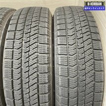 軽 軽自動車 等 FANG 4.5-14+45 4H100 2021年製 バリ溝 ブリヂストン VRX2 155/65R14 14インチ スタッドレス 4本セット 009_画像10