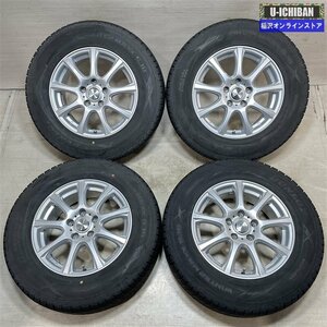 デリカD5 等 DUFACT 6.5-16+40 5H114.3 ダンロップ SJ8 215/70R16 16インチ スタッドレス 4本セット 009