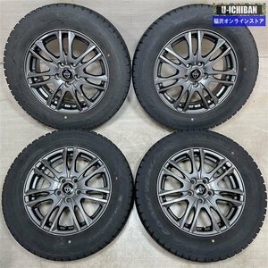 プリウス カローラツーリング 等 VELVA 6-15+48 5H100 2020年製 グッドイヤー アイスナビ6 195/65R15 15インチ スタッドレス 4本セット 009