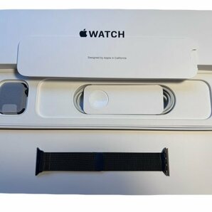 【中古品】Apple Watch SE スペースグレイ（第一世代）40mm GPSモデル ミラネーゼループ付きの画像1