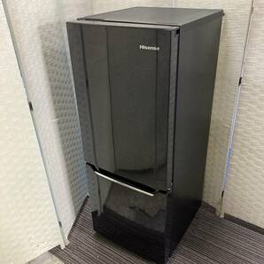 送料無料!!Hisense ハイセンス 2ドア冷蔵庫 HR-D15AB パールブラック 右開き 150L 冷凍冷蔵庫 一人暮らし 動作品 2017年製/041-14の画像1