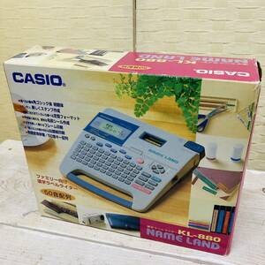 開封未使用品 CASIO カシオ 漢字ラベルライター KL-880 NAME LAND 2004年製 動作未確認/043-12