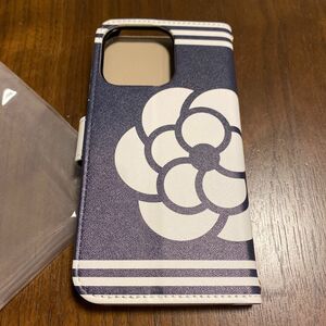 【在庫売り尽くし】 iPhoneケース スマホケース カバー 手帳型 iPhone14pro 手帳型ケース 濃紺 花 ネイビー