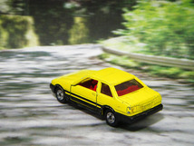 【中古ミニカー】tomica / トミカ：TOYOTA / トヨタ：SPRINTER TRUENO / スプリンター トレノ：No.67：1/61：イエロー 当時物_画像2