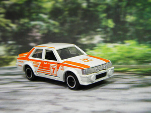 【中古ミニカー】tomica / トミカ：三菱 / ミツビシ：LANCER TURBO / ランサーターボ：No.38：1/60：ホワイト・オレンジ