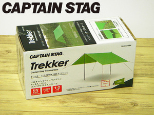 ★ CAPTAIN STAG / キャプテンスタッグ：Trekker / トレッカー：レクタ290×180UV (1～2人用) コンパクトタープ UA-1084 グリーン ★ ③