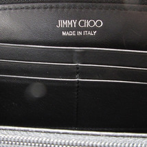 新品同様 ジミーチュウ スタースタッズ レザー ブラック 黒 ラウンドファスナー長財布 財布 0176 JIMMY CHOO_画像6