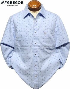 【ブルー LLサイズ】 マックレガー 長袖シャツ メンズ 111172103 カジュアルシャツ オックスプリント