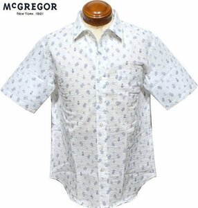 【アイボリー LL】 マクレガー 半袖シャツ メンズ 111163501 サッカー素材 カジュアル半袖シャツ