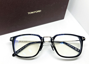 TOM FORD 正規品 ブルーライトカット付 BLUE BLOCK 眼鏡フレーム 伊達メガネ FT5862DB-005 ブラック 黒縁 トムフォード ボストン