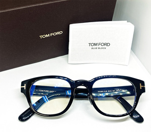 TOM FORD 正規品 ブルーライトカットレンズ付 BLUE BLOCK 眼鏡フレーム 伊達メガネ FT5861-DB-001 ブラック 黒縁 トムフォード