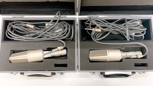 SONY　ソニー　ECM-56P　マイク　2個セット　コンデンサーマイク　ハードケース付き　ジャンク品