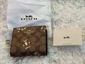 COACH コーチ 二つ折り財布 ミニ財布 シグネチャー CC922 新品 137