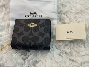 COACH コーチ 二つ折り財布 ミニ財布 シグネチャー C3309 新品 140