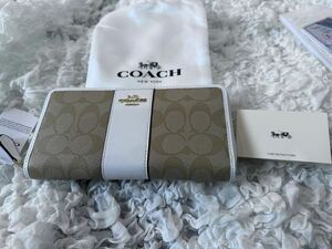 COACH コーチ 長財布 シグネチャー ラウンドファスナー F54630 新品 17