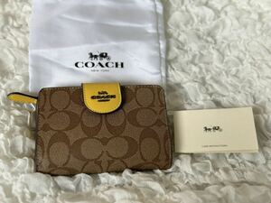 COACH コーチ 二つ折り財布 ミニ財布 シグネチャー C0082 新品 183