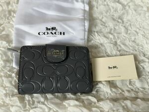 COACH コーチ 二つ折り財布 ミニ財布 シグネチャー CM241 新品 184 