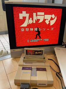 ★SFC スーファミ 海外版 SUPER NES 本体 SNS-001 セット（内容：ソフト５本/スーパーファミコン変換器/動作確認用SFCウルトラマン★