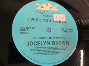 12インチ　JOCELYN BROWN / I WISH YOU WOULD