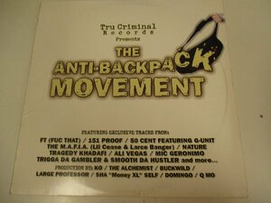 LP2枚組 『TRU CRIMINAL RECORDS PRESENTS THE ANTI-BACKPACK MOVEMENT』151 PROOF　MIC GERONIMO　50CENT　TRAGEDY (Z19)　#