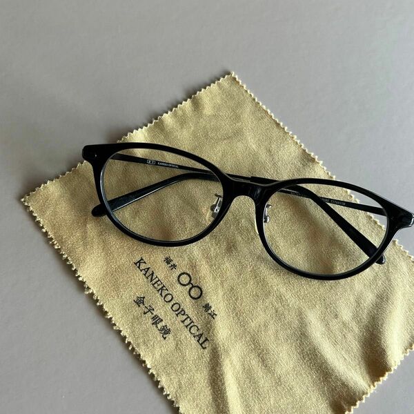 【金子眼鏡】男女兼用 金子眼鏡 メガネフレーム KO-05 日本製 ブラック