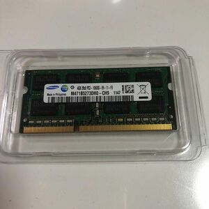 SAMSUNG製 ノートPC用メモリ DDR3 PC3-10600S SO-DIMM 09-11-F3 4GB 1枚　　　中古品