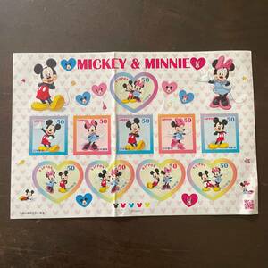 切手 未使用 シート クリックポスト発送（送料185円） MICKEY & MINNIES Disney #b4