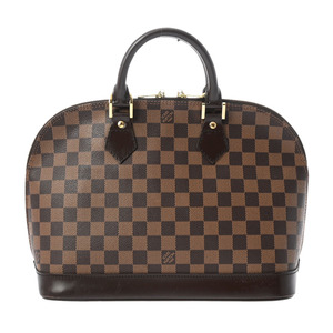 LOUIS VUITTON ルイヴィトン ダミエ アルマ 旧型 ブラウン N51131 レディース ダミエキャンバス ハンドバッグ Bランク 中古 銀蔵