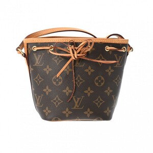 LOUIS VUITTON ルイヴィトン モノグラム ナノノエ ブラウン M41346 レディース モノグラムキャンバス ショルダーバッグ ABランク 中古 銀蔵